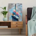 thumbnail image 5 of Colorful Sailboat Canvas Print Wall Art for Living Room Bedroom Office Beach House Nautical Decor, 5 of 8
