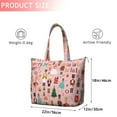 thumbnail image 4 of Pink Christmas Nutcracker Pattern Travel Tote Bags for Women Carry On,Large Weekender Bags for Women Travel,Multi Functional Duffle Bag for Work,Shopping,Sports, 4 of 5
