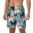thumbnail image 2 of Haiem Butterflys Mens Swim Trunks with Compression Liner 2 in 1 Swimming Shorts Stretch Swimwear Quick Dry,Board Shorts-3X-Large, 2 of 9