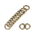 thumbnail image 4 of Metal D Ring 0.63"(16mm) D-Rings Buckle for Hardware Bags Belts Craft DIY Accessories Bronze Tone, 50pcs, 4 of 5