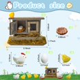 thumbnail image 2 of Gallinero de madera en miniatura Hiawbon, adorno retro, 2 of 9