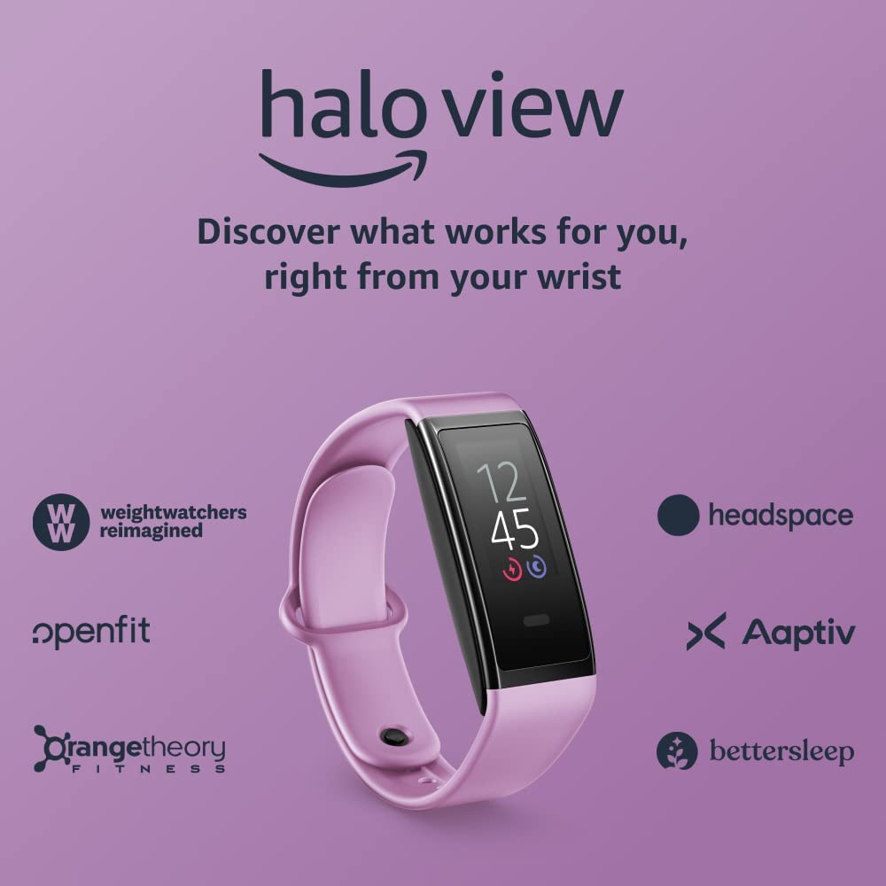 Halo View fitness tracker, with color display Lavender Dream Small