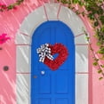 thumbnail image 6 of Hxoliqit valentines day,creative doorplate,Decorative Fabric In Front Of The Door Valentine's Day Wreath Heart Wall Hanging Holiday Arrangement, 6 of 9