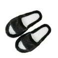 thumbnail image 3 of Xucatan Women's Fuzzy Fluffy Furry Fur Slippers Flip Flop Open Toe Cozy House Memory Foam Sandals Slides Soft Flat Comfy Anti-Slip Spa Indoor Outdoor Slip on Gift, 3 of 9