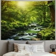 thumbnail image 2 of Orinice Forest Tapestry Home Decor Landscape Tapestry Living Room Bedroom Decoration Tapestry Magic Tapestry Curtain (Forest Creek,  40x30inch, 2 of 6