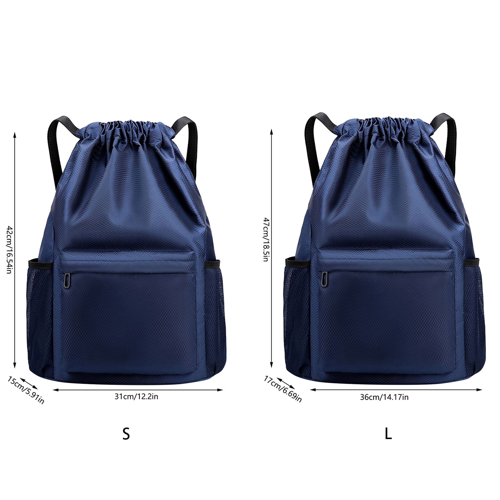 バックパック・リュック HUECLOSET Denim Rope String Gymsack Backpack 25KERO402 Amazon.com: Deluxe Cinch Drawstring Backpack: Gym Drawstring
