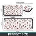 thumbnail image 7 of White Cow Strawberry Heart Pattern Kitchen Rugs Sets Of 2,Anti Fatigue Kitchen Mat Rugs Non Slip Washable,Decorative Kitchen Floor Mats for Kitchen,Sink,Laundry,17"X30"+17"X47", 7 of 7
