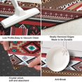 thumbnail image 3 of Red Boho Tribal Diamonds and Rectangles Pattern Kitchen Rug Mat,Kitchen Runner Rugs Non Skid Washable,Decorative Kitchen Floor Mats for Kitchen,Sink,Laundry,17"X47", 3 of 5