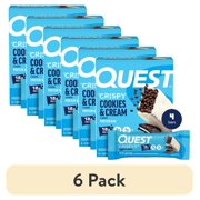 (6 pack) Quest Nutrition Cookies & Creme Hero Bar, 4 Ct