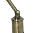 thumbnail image 6 of Creekwood Home 15" Timeless Antique Nickel Bankers Table Lamp, for Office, Study, Nightstand, Green Shade, 6 of 8