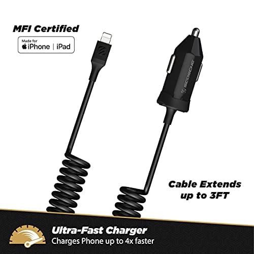 Scosche CPDI4203 PowerVolt 20 vatios MFi Certificado Cargador rápido p