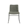 thumbnail image 1 of Halo Stacking Chair in Olive Green Faux Leather with Black Base 2 Pack, 1 of 5