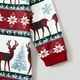 thumbnail image 5 of Conjuntos de pijamas a juego para toda la familia con estampado navideño de renos y copos de nieve (resistentes al fuego), 5 of 5