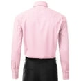 thumbnail image 3 of Berlioni Italy Men's Long Sleeve Solid Premium Dress Shirt, 3 of 4