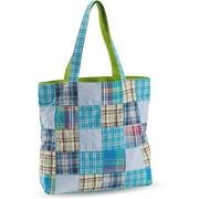 Patchwork Madras Tote Bag