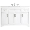 thumbnail image 5 of Elegant Decor Moore 48" Single Quartz Top Bathroom Vanity in White, 5 of 15