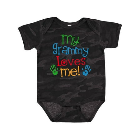 

Inktastic My Grammy Loves Me Gift Baby Boy or Baby Girl Bodysuit