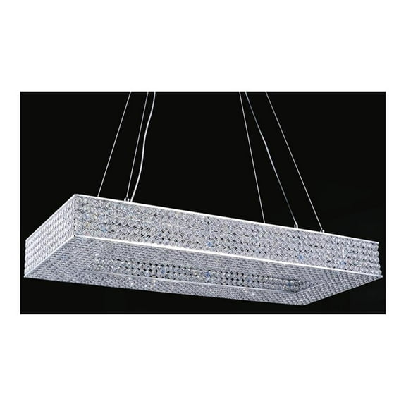 CWI Lighting Dannie 16 Light Contemporary Metal Chandelier in Chrome