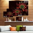 thumbnail image 3 of Spirale de Fleurs Abstraites Rouges - Impression sur Toile Florale, 3 of 4