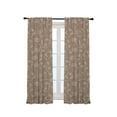 thumbnail image 3 of 3S Brother's Home Décor Curtains BOHO Design Set of 2 Panels Velvet Look Hanging Back Tap and Rod Pocket Décor Nursery Room Bedroom Kitchen Window - Made in Turkey 36Beige (52"Wx84"L), 3 of 6