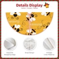 thumbnail image 5 of Kll Cute Bee Butterfly Yelllow Christmas Tree Skirt 36",Party Decorations Farmhouse For Christmas Decorations Holiday Party, 5 of 8
