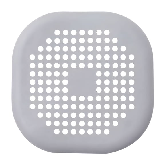 Hair Drain Catcher,Square Drain Cover for Shower Silicone Hair Stopper with Suction Cup,Easy to Install Suit for Bathroom,Bathtub,Kitchen 1 Pack