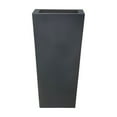 thumbnail image 2 of Ecobo 22.8" Tall Planter | Eco-Friendly, Durable, Lightweight | Indoor/Outdoor Use, All-Weather, Contemporary Design by Brazilian Artisans - Dark Gray, 2 of 5