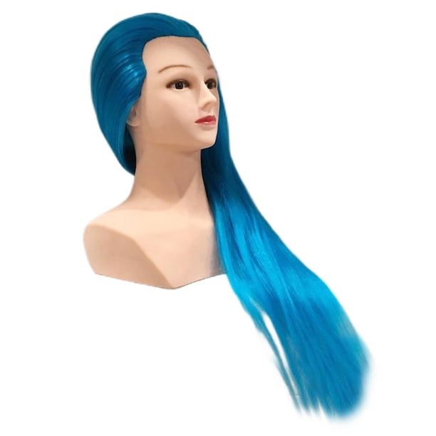 Cabeza de maniquí de 54 cm para entrenamiento de peluquería y práctica de trenzado. 54cm