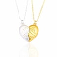 thumbnail image 1 of Collar con colgante de diseño creativo con forma de corazón y cadena de clavícula con gancho magnético para amantes de hombres y mujeres, regalo, 1 of 6
