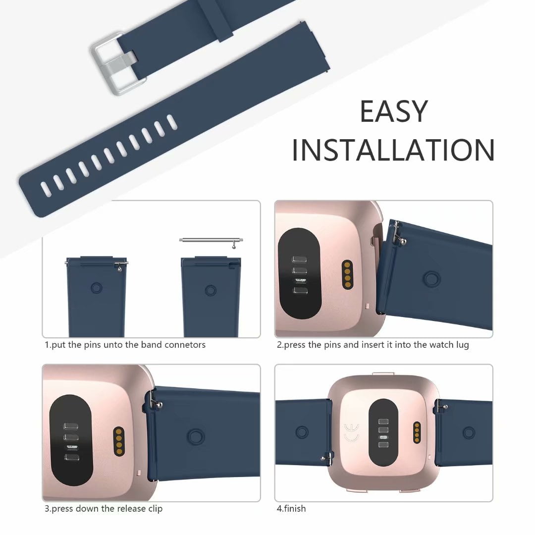 Lightweight Band/Versa Weatproof Strap Fitbit For Titanium 6.7-8.1\