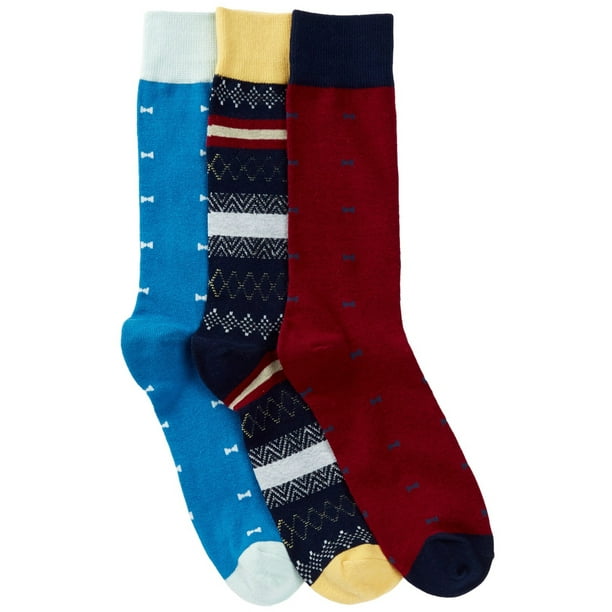 Casual Nights Men's 3 Pack Dress Crew Socks
