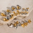 thumbnail image 5 of PISONIC Chunky Statement Earrings for Women Gold and Silver Two Tone Mixed Metal Earrings Trendy Bold Vintage Jewelry Drop Dangle Earring Real Gold Plated Non Tarnish Hypoallergenic, 5 of 12