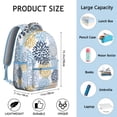 thumbnail image 2 of Earthy Floral Aesthetic Adjustable Strap Backpack, Comfortable Breathable Padding, Durable Oxford Cloth School Bag for Student, Perfect for Outdoor, Sports, and Daily Commute, 2 of 6