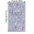 thumbnail image 3 of EGNMCR Spring/Summer Easter Bunny Menu Sweet And Fresh Embossed Nail Stickers Nail Stickers, 3 of 9