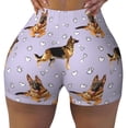 thumbnail image 2 of Salouo German Shepherd Dog Print Women's Athletic Shorts,Booty Shorts Biker Shorts High Waisted Elastic Workout Shorts for Yoga Gym Running Sports-Large, 2 of 8