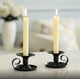 thumbnail image 5 of Portavelas de candelabro - Pequeños candelabros a granel, velas de metal más gruesas, juego para boda Navidad fiesta mesa centro decoración, 2 piezas, portavelas de taza de té de hierro, antiguo portá, 5 of 8