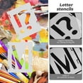thumbnail image 4 of MOVTOTOP 42Pcs English Letters Painting Stencils Letters Templates Alphabet Stencils Letter Number Templates, 4 of 7