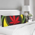thumbnail image 2 of MKHERT Colorful Hemp Leaves Body Pillow Pillowcase Pillow Protector Cushion Cover 20x60 Inch, 2 of 2