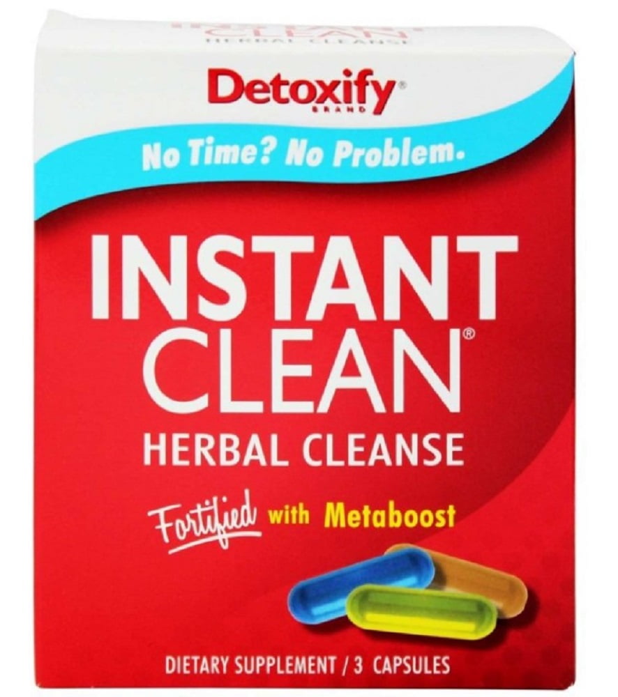 Detoxify Cleanse Instant Clean Ea Of 1 3 Cap Walmart