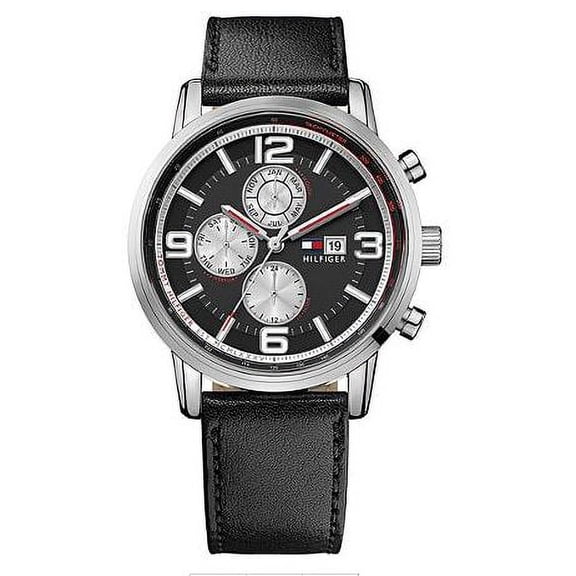 Tommy Hilfiger Men's 1710335 Casual Stainless Steel Watch with Leather Band