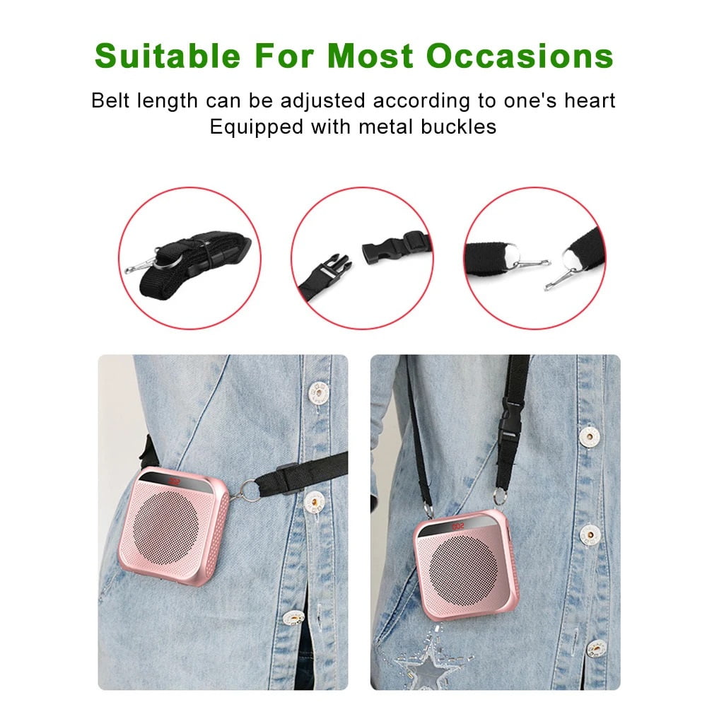 Multifunctional Portable Amplifier 8W 2200mAh Voice Amplifier Personal Voice Speaker ,Crystal-Clear Sound