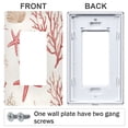 thumbnail image 3 of Yayeee Rocker Switch Wall Plate 1-Gang 4.6"x2.9" Home Decorative Outlet Cover, White Starfish, 3 of 6