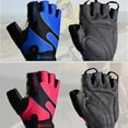 thumbnail image 5 of ACDANC 1Pairs Fingerless Gloves,Soft Palm Grip Fingerless Gloves Men,Outdoor Protection Workout Gloves Women,XL,Blue, 5 of 7