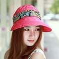 thumbnail image 5 of Penkiiy Women Sun Hats Sun Protection Neck Shield Flap Cap Summer Wide Brim Hat with Silk Neck Flap for Girl Lady Hot Pink, 5 of 7