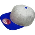 thumbnail image 3 of Pro Style Classic Snapback Wool Blend Plain Basic Cap Hat, 3 of 7