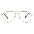 thumbnail image 2 of EYE ZOOM 2 Pairs Unisex Aviator Style Blue Light Blocking Reading Glasses, Gold and Gunmetal +1.50, 2 of 6