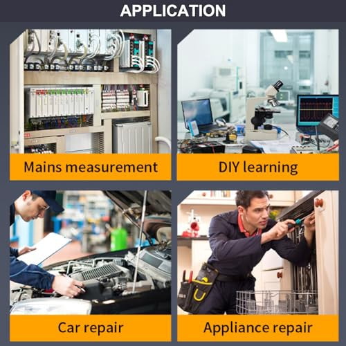 Treedix DSO 153 Handheld Digital Oscilloscope Kit 2.8inch,1M Bandwidth,5MS/s High Sampling Rate and Automatic Shutdown Portable Oscilloscope with 14 Adjustable Waveforms for DIY,Automotive Repair