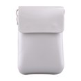 thumbnail image 1 of PU Mobile Phone Bag Exquisite Retro Strong Magnetic Buckle PU Mobile Phone Bag Messenger Coin Key PouchWhite, 1 of 1