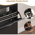 thumbnail image 6 of FANRAL Shoe Cabinet with 3 Flip Drawers,Fluted Shoe Storage Cabinet Rack Organizer with Adjustable Shelves for Entryway,Closet,Hallway,Black, 6 of 7