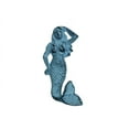thumbnail image 2 of Handcrafted Model Ships K-516-dark-blue 6 in. Cast Iron Mermaid Hook - Rustic Dark Blue Whitewashed, 2 of 2